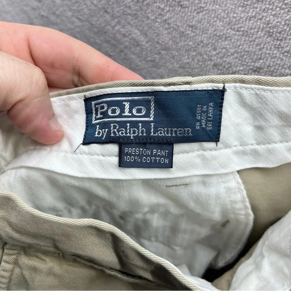 Polo Ralph Lauren Preston Pant Khaki Chino Pants Men’s 38/30‎ Casual Office 2736